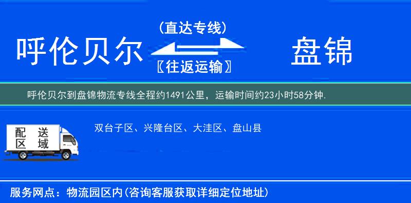 呼倫貝爾到物流專線