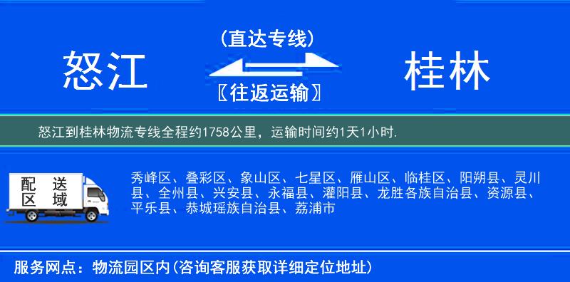 怒江到物流專(zhuān)線(xiàn)